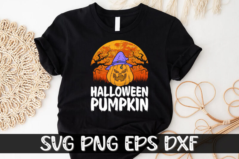 Halloween Pumpkin Shirt Print Template
