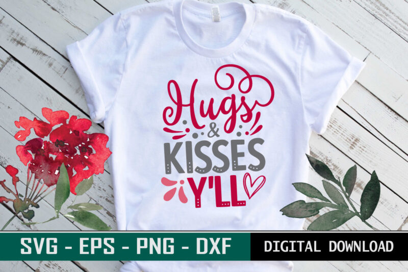 Happy Valentine’s Day XOXO quote SVG T-shirt designs bundle vol.1