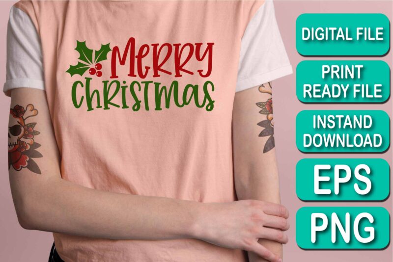 Merry Christmas shirt print template, funny Xmas shirt design, Santa Claus funny quotes typography design