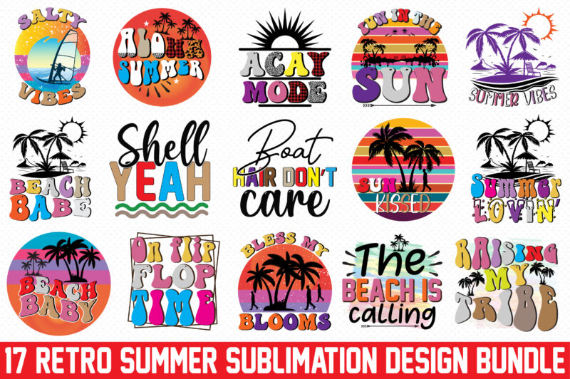 Retro Summer Sublimation Bundle