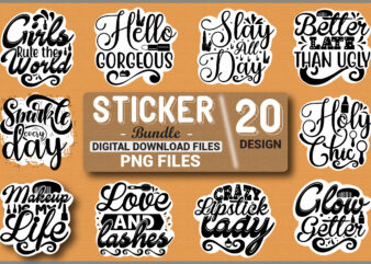 Sticker Bundle /20 Designs