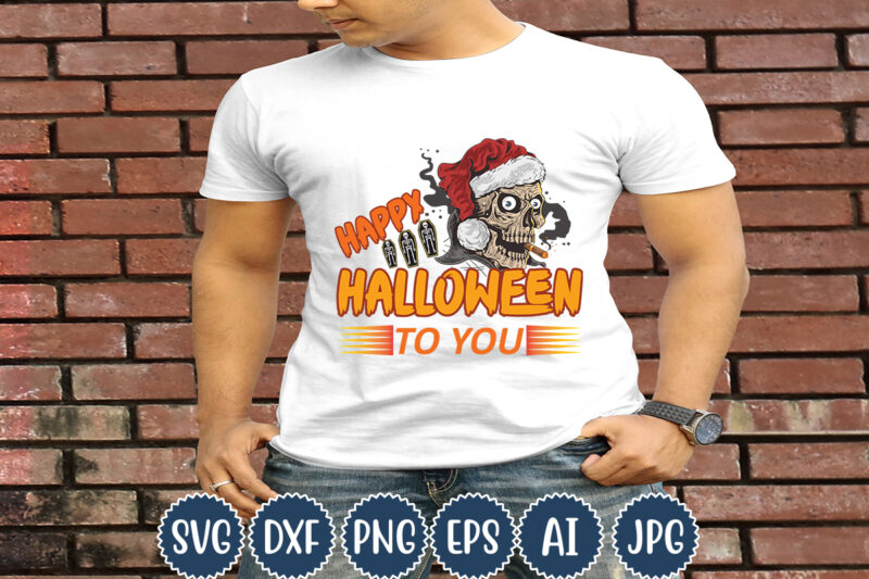 Halloween T-shirt Design, Happy Halloween To You, Matching Family Halloween Outfits, Girl’s Boy’s Halloween Shirt,