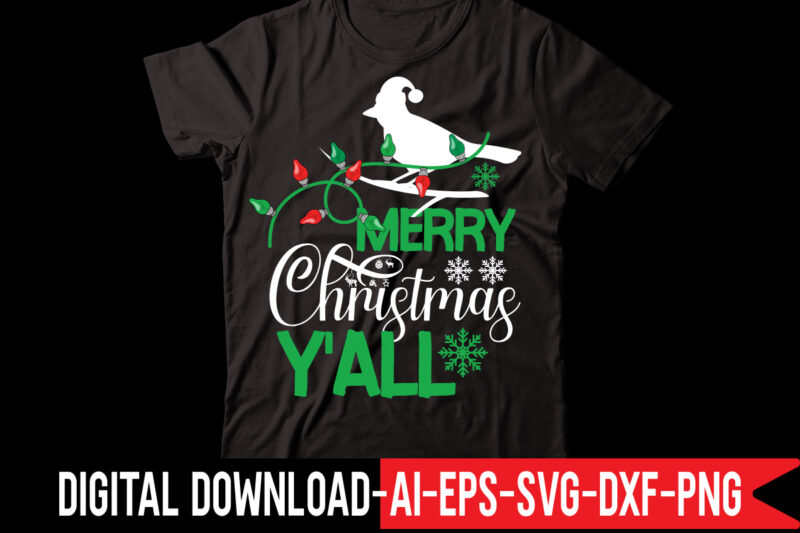 Merry Christmas Y'all vector t-shirt design,Retro Christmas Svg Bundle, Christmas Vibes Svg, Christmas Retro Svg, Christmas Svg, Christmas Shirt Svg, Merry Christmas Svg, Svg Cricut CHRISTMAS SVG Bundle, CHRISTMAS Clipart,