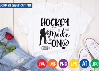 Hockey mode on svg vector t-shirt design