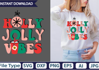 Holly Jolly Vibes Retro Sublimation DesignRetro Christmas Sublimation PNG Bundle, Christmas png bundle, Holly png, Santa png, Jingle png, Retro Christmas png, Tis the season png, christmas retro design,Be Merry