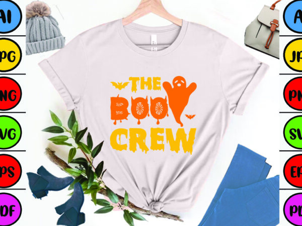 The boo crew t shirt designs for sale