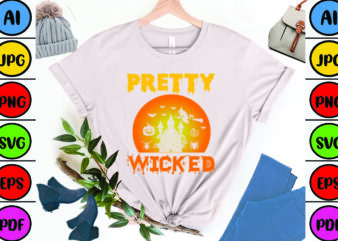 Pretty Wicked t shirt illustration