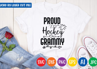 Proud Hockey Grammy SVG Vector T-shirt Design
