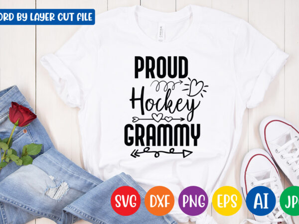 Proud hockey grammy svg vector t-shirt design