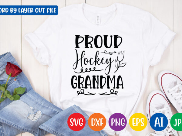 Proud hockey grammy svg vector t-shirt design