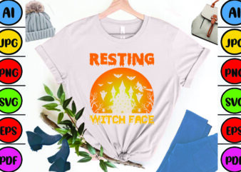 Resting Witch Face t shirt design online