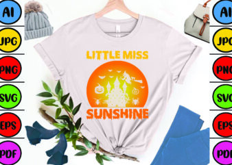 Little Miss Sunshine t shirt vector graphic