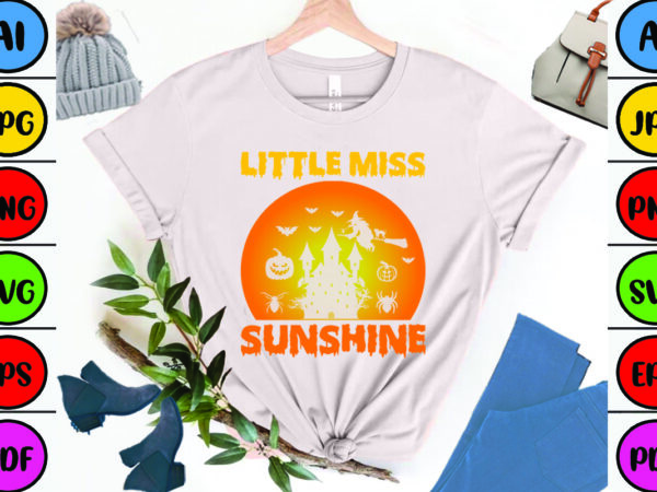 Little miss sunshine t shirt vector graphic