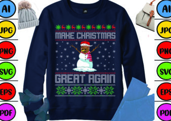 Make Christmas Great Again t shirt designs for sale