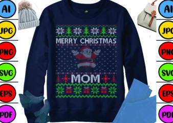 Merry Christmas Mom t shirt designs for sale