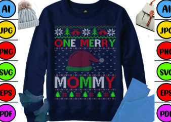 One Merry Mommy t shirt design online