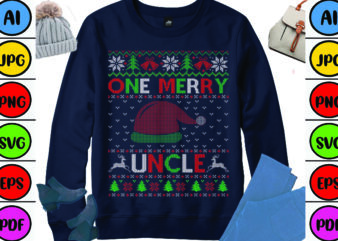 One Merry Uncle t shirt design online