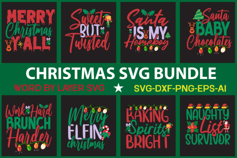 Christmas SVG Bundle, Christmas t- shrit design,vector design,christmas svg bundle , 20 christmas t-shirt design , winter svg bundle, christmas svg, winter svg, santa svg, christmas quote svg, funny quotes