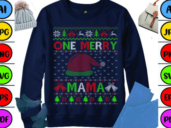 One merry mama t shirt design online