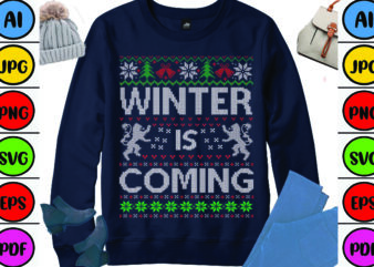 Winter is Coming t shirt design for sale
