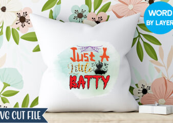 Just A Little Batty Sublimation, Happy Halloween, Matching Family Halloween Outfits, Girl’s Boy’s Halloween Shirt, vector clipart