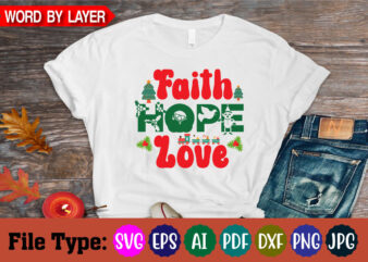 Faith Hope Love svg cut file