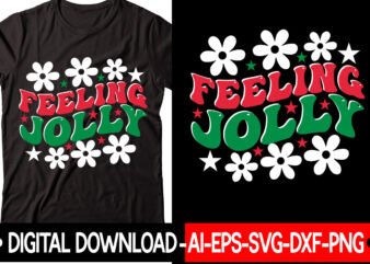 Feeling Jolly Retro Design Christmas SVG Bundle, Winter Svg, Funny Christmas Svg, Winter Quotes Svg, Winter Sayings Svg, Holiday Svg, Christmas Sayings Quotes Christmas Bundle Svg, Christmas Quote Svg, Winter