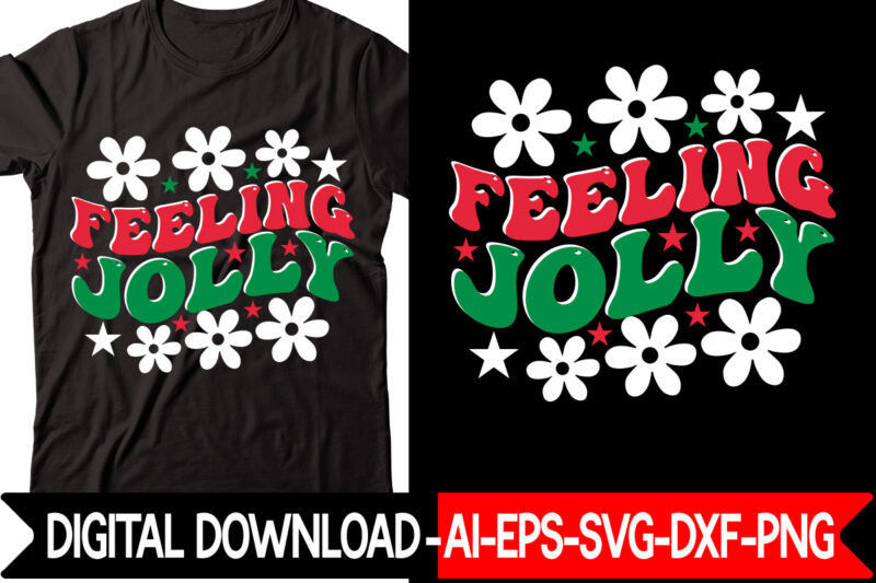 Feeling Jolly Retro Design Christmas SVG Bundle, Winter Svg, Funny Christmas Svg, Winter Quotes Svg, Winter Sayings Svg, Holiday Svg, Christmas Sayings Quotes Christmas Bundle Svg, Christmas Quote Svg, Winter