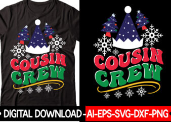 Cousin Crew Retro design Christmas SVG Bundle, Winter Svg, Funny Christmas Svg, Winter Quotes Svg, Winter Sayings Svg, Holiday Svg, Christmas Sayings Quotes Christmas Bundle Svg, Christmas Quote Svg, Winter