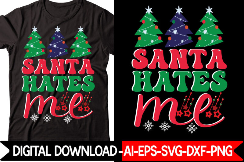 Santa Hates Me Retro design Christmas SVG Bundle, Winter Svg, Funny Christmas Svg, Winter Quotes Svg, Winter Sayings Svg, Holiday Svg, Christmas Sayings Quotes Christmas Bundle Svg, Christmas Quote Svg,