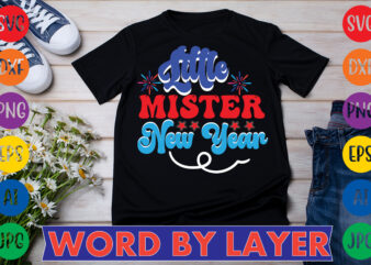 Little Mister New Year T-shirt Design