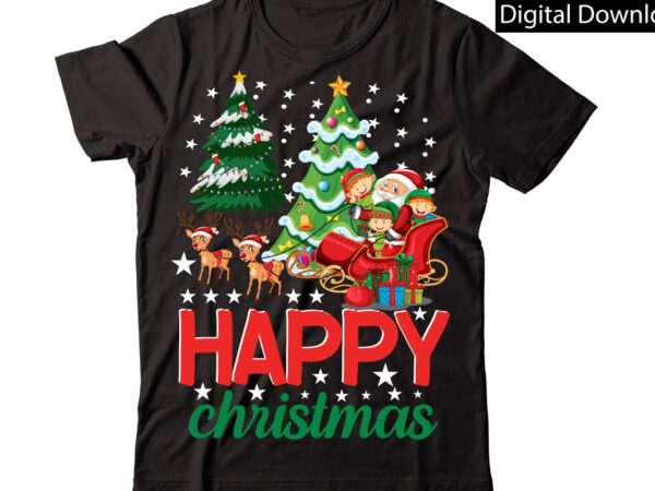 Happy christmas vector t-shirt designchristmas sublimation bundle,christmas t-shirt design bundle,christmas png,digital download, chr06christmas t-shirt design big bundle, christmas svg,mch01ugly christmas t-shirt design bundle, svg files, cricut, cut file, dxf, eps,