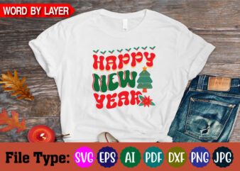 happy new year svg cut file