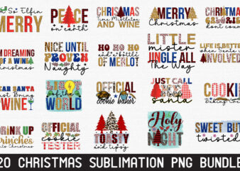 Christmas Sublimation PNG Bundle