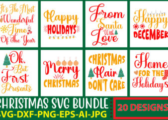 Christmas SVG bundle t shirt vector file