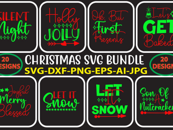 Christmas svg bundle t shirt vector file
