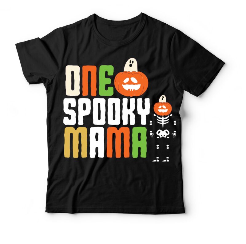 One Spooky Mama Vector T-Shirt Design , October 31 T-Shirt Design ,October 31 SVG Cut File , halloween sublimation bundle , halloween sublimation png , halloween sublimation bundle , halloween