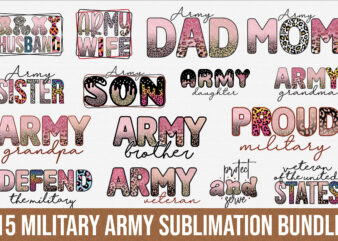 Military Army Sublimation Design Bundle