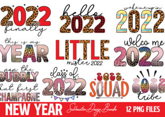 New Year Sublimation Design Bundle