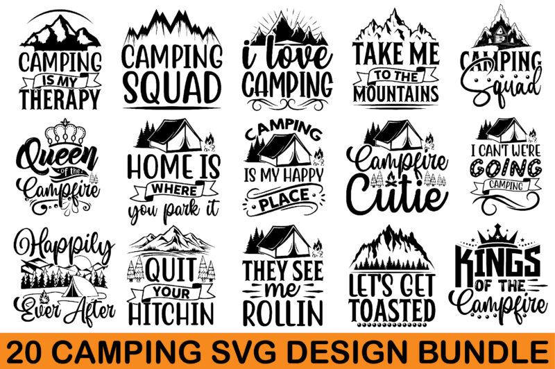 Camping Svg Design Bundle