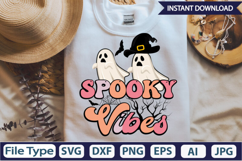 Spooky Vibes Sublimation Design