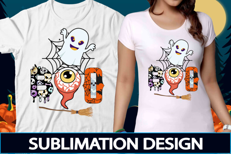 BOO Sublimation PNG Design