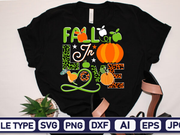 Fall in love sublimation png design
