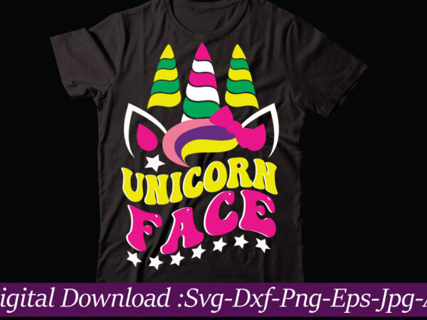 Unicorn face svg vector t-shirt design,unicorn svg, unicorn split monogram, unicorn birthday svg, unicorn monogram, unicorn clipart, unicorn shirt svg, unicorn png svg cut files unicorn bundle svg, png, dxf,