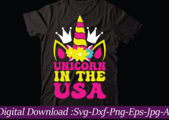 Unicorn In The Usa svg vector t-shirt design,Unicorn Svg, Unicorn Split Monogram, Unicorn Birthday Svg, Unicorn Monogram, Unicorn Clipart, Unicorn shirt svg, Unicorn Png Svg cut files UNICORN BUNDLE SVG,