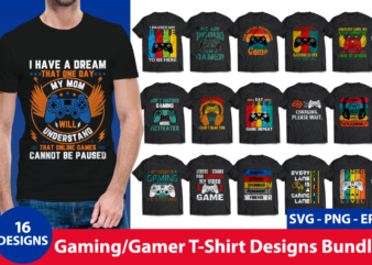 Gaming T-Shirt Design Bundle