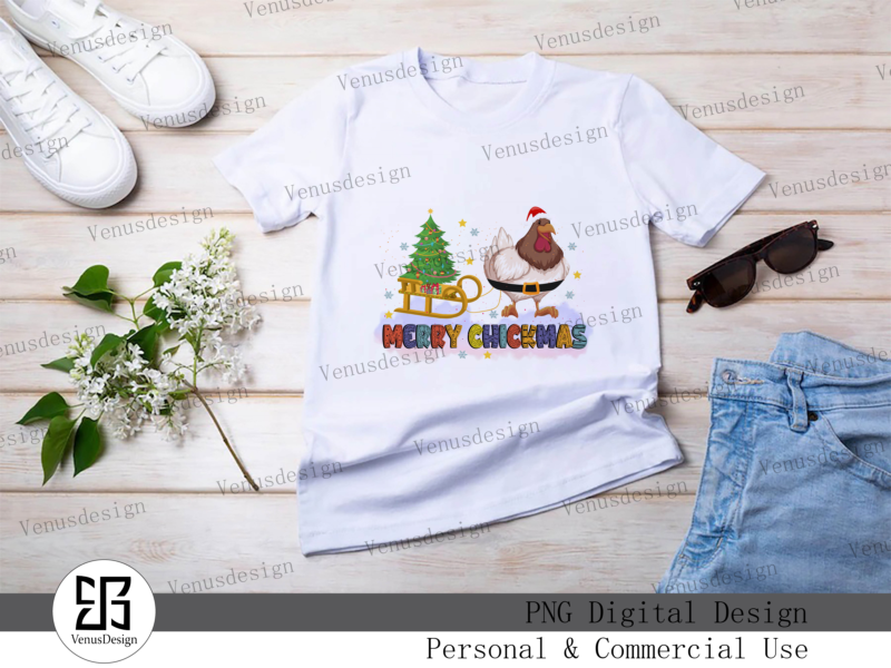 Merry Chickmas Sublimation