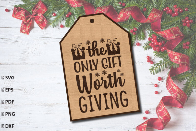 Christmas Gift Tag Laser Cut Bundle
