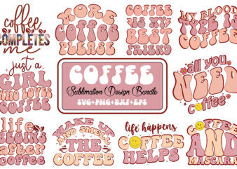 Retro Coffee Svg Bundle t shirt design online