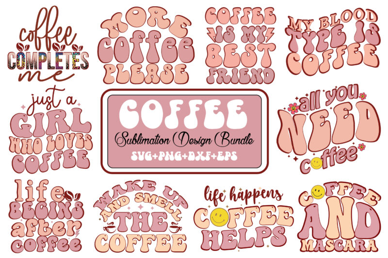 Retro Coffee Svg Bundle